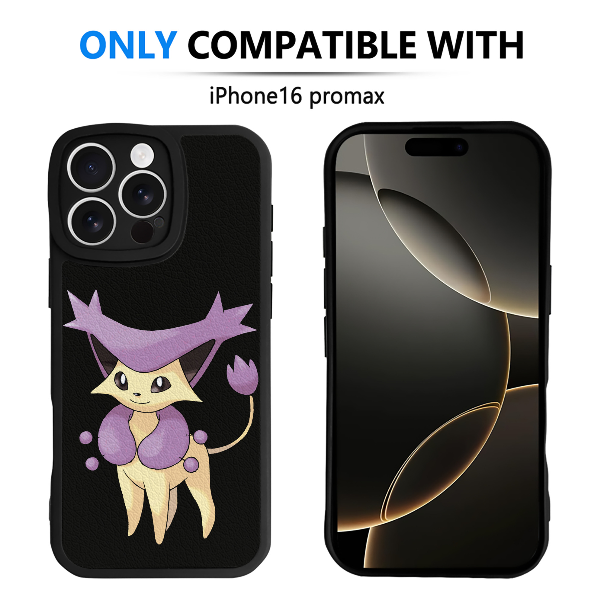 （画像用） ポケットモンスター Pokémon 【iPhone 16シリーズ対応】シリコンスマホケース（レザー調） 材質：シリコン
